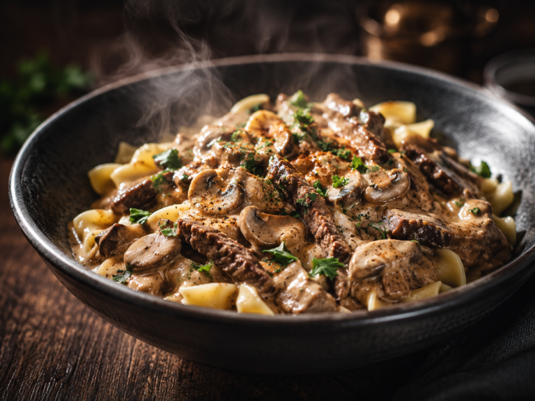Beef Stroganoff with Mushrooms