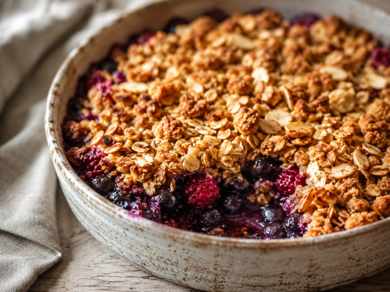 Healthy Berry Crumble