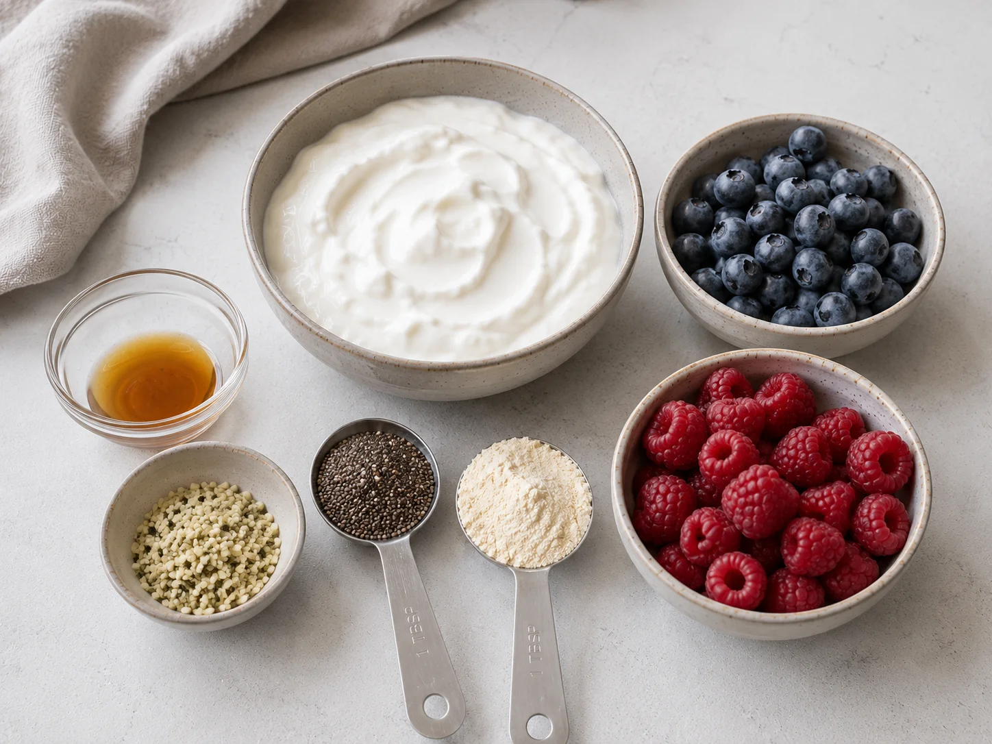High-Protein Lazy Girl Breakfast ingredients