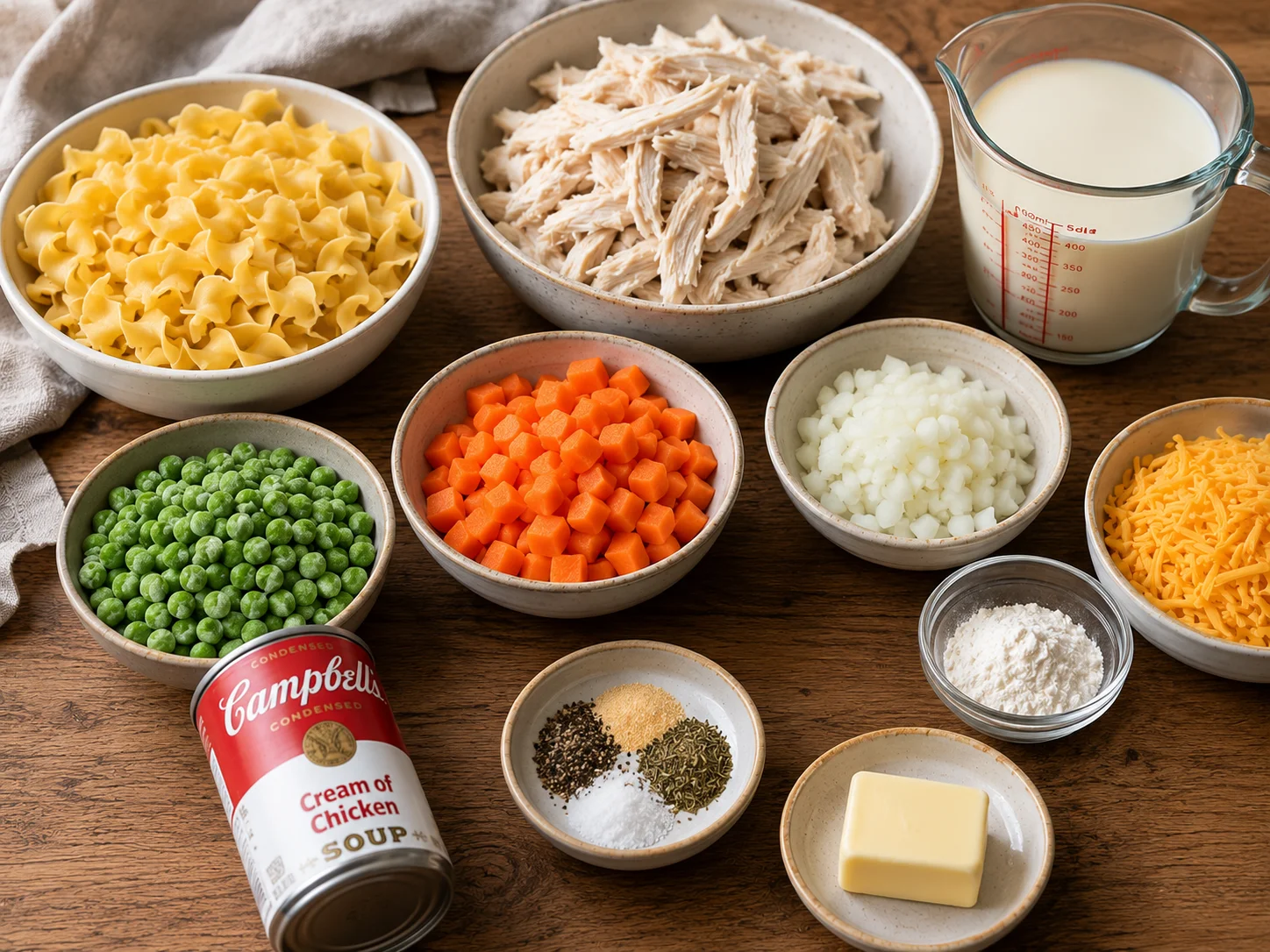 Chicken Noodle Casserole ingredients