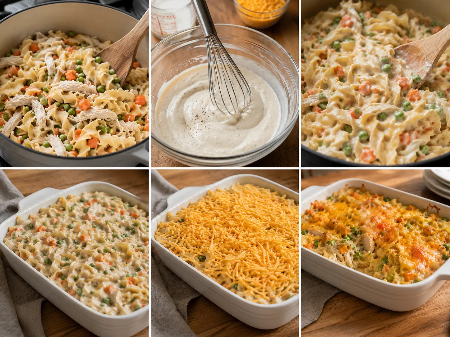 how to make Chicken Noodle Casserole step by step