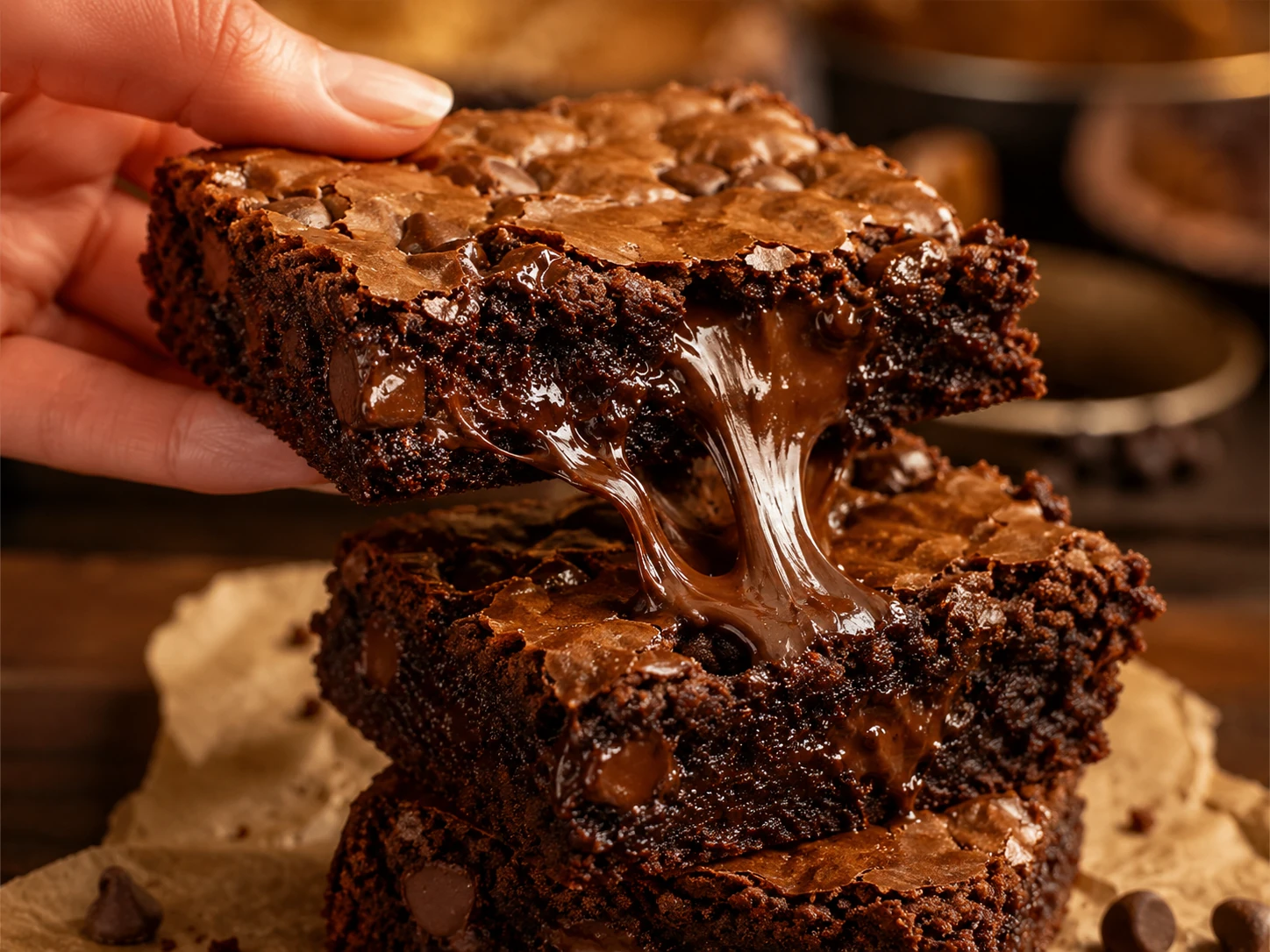 fudgy Toll House brownie bite