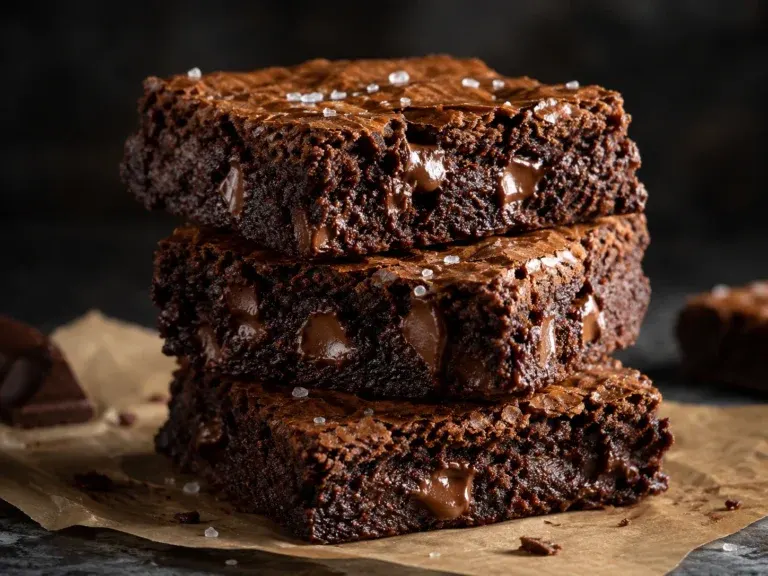 Nestle Toll House brownies with crinkle top and sea salt