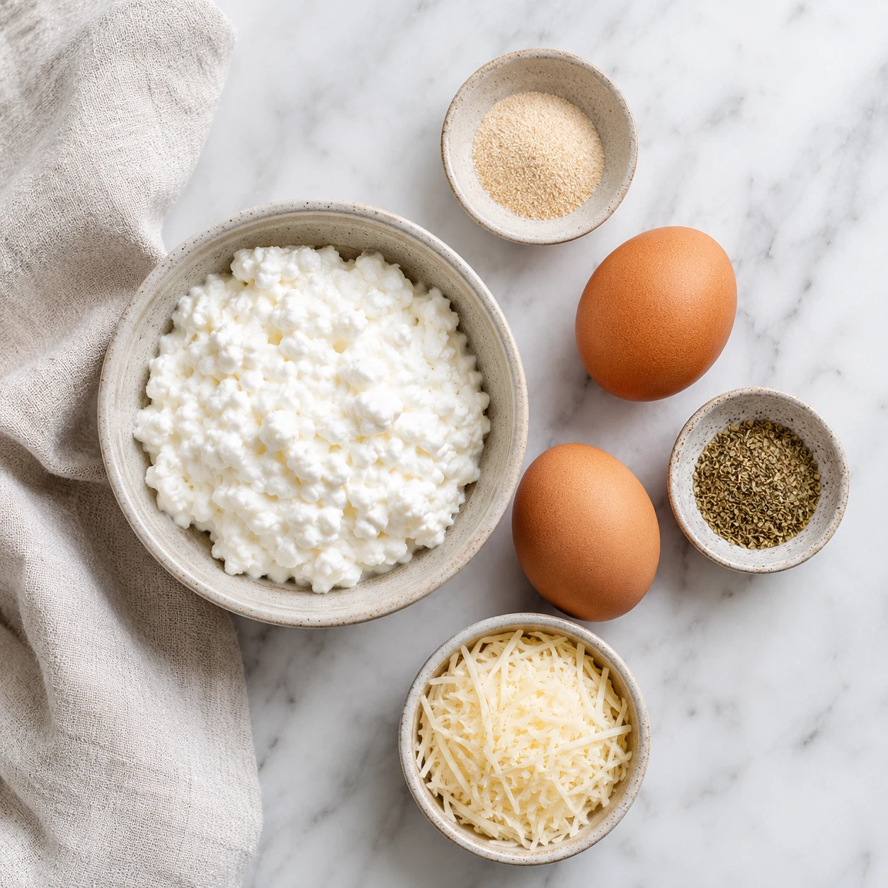 cottage cheese pizza crust overhead